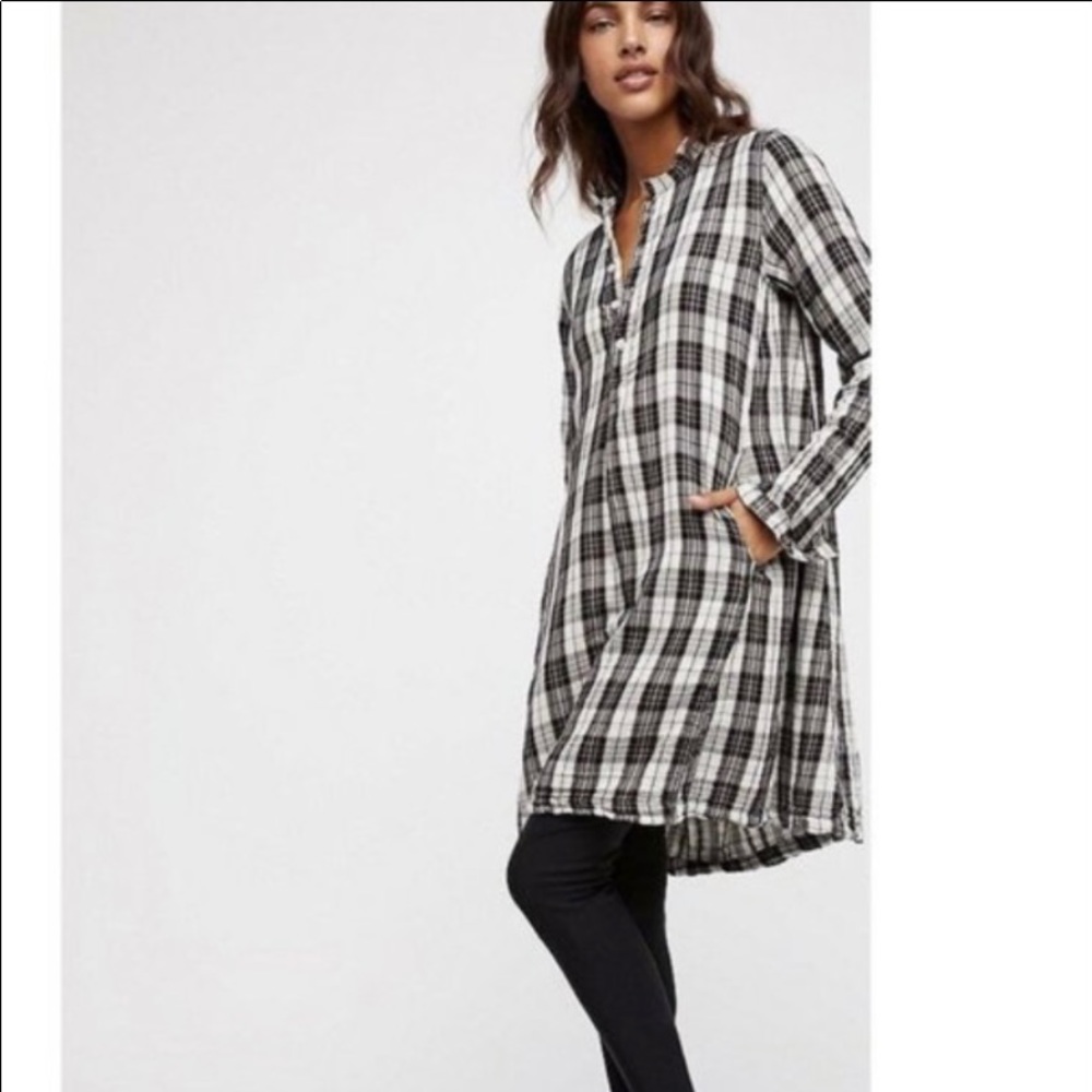 Free People Flannel Dress